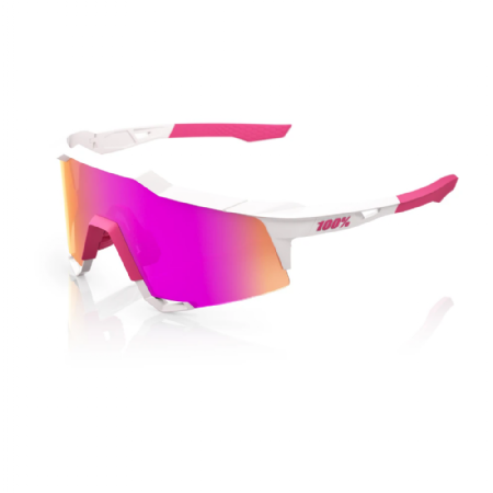 SPEEDCRAFT® Matte White/Pink HiPER® Vital Pink Mirror Lens 