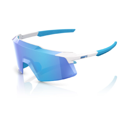 AEROCRAFT Matte White HiPER® Blue Mirror Lens 60032-00011