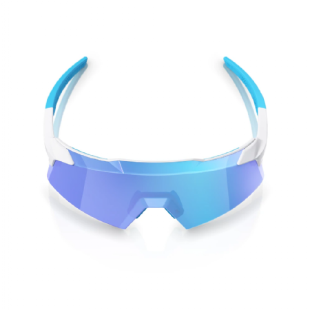 AEROCRAFT Matte White HiPER® Blue Mirror Lens 60032-00011