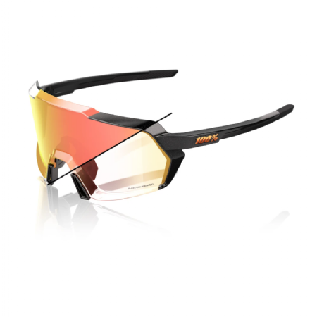KORBIN Gloss Metallic BlackOrange Flash Mirror Photochromic Lens