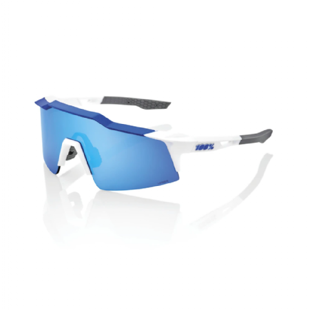 SPEEDCRAFT® SL Matte White/Metallic BlueHiPER® Blue Multilayer Mirror Lens