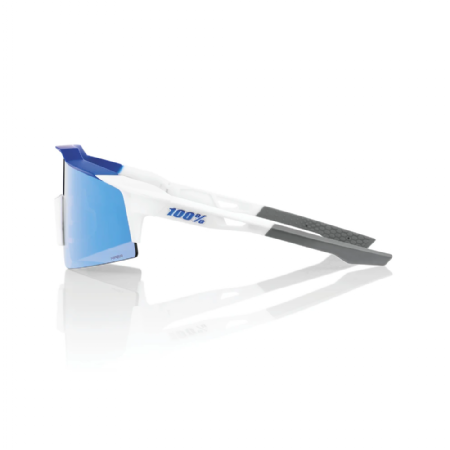 SPEEDCRAFT® SL Matte White/Metallic BlueHiPER® Blue Multilayer Mirror Lens